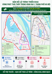 Thông báo về việc triển khai thực hiện các nội dung liên quan đến Đề án Vùng phát thải thấp trong Vành đai 1, Thành phố Hà Nội